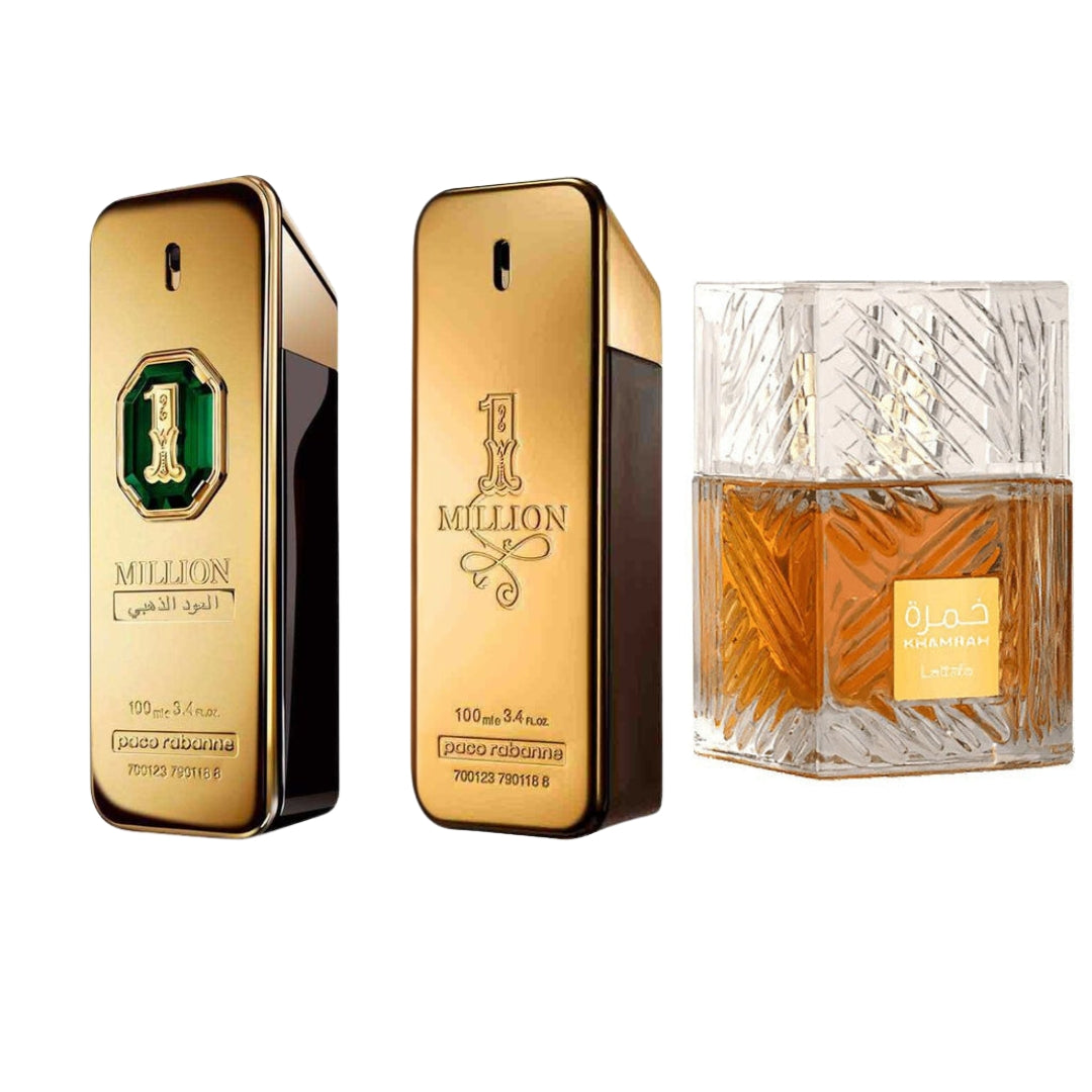 1Million العود الذهبي+million edt+Khamrah