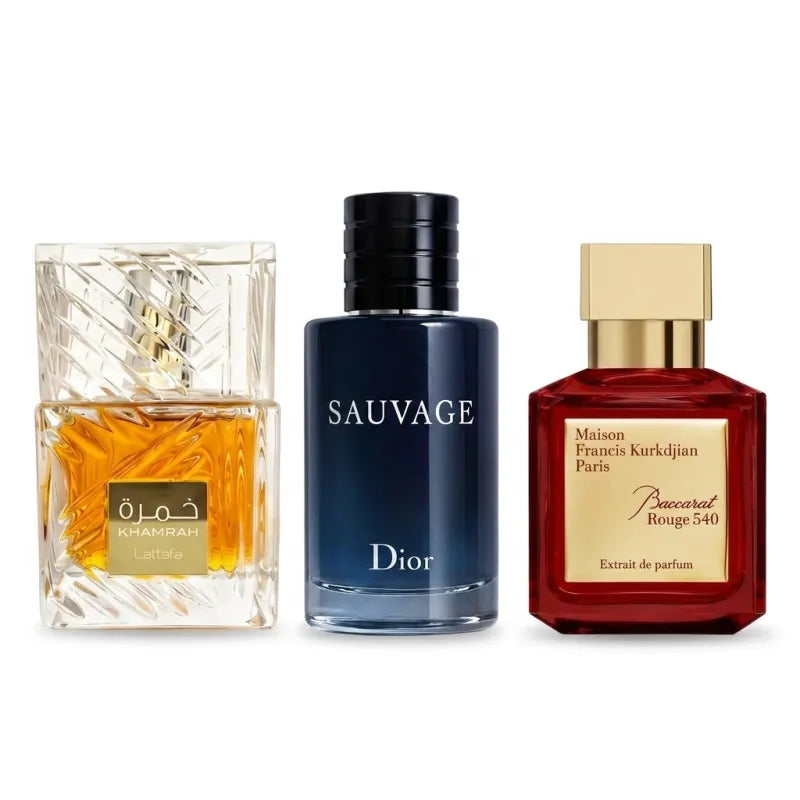 Khamrah + Sauvage + Baccarat Rouge
540