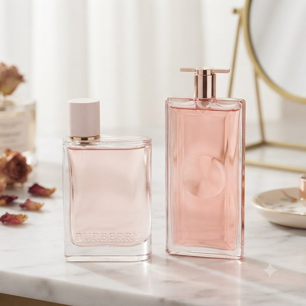 Idole Lancome+burberry her perfume