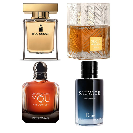 Hug Scent+Stronger with you abosutly+Khamrah+Sauvage