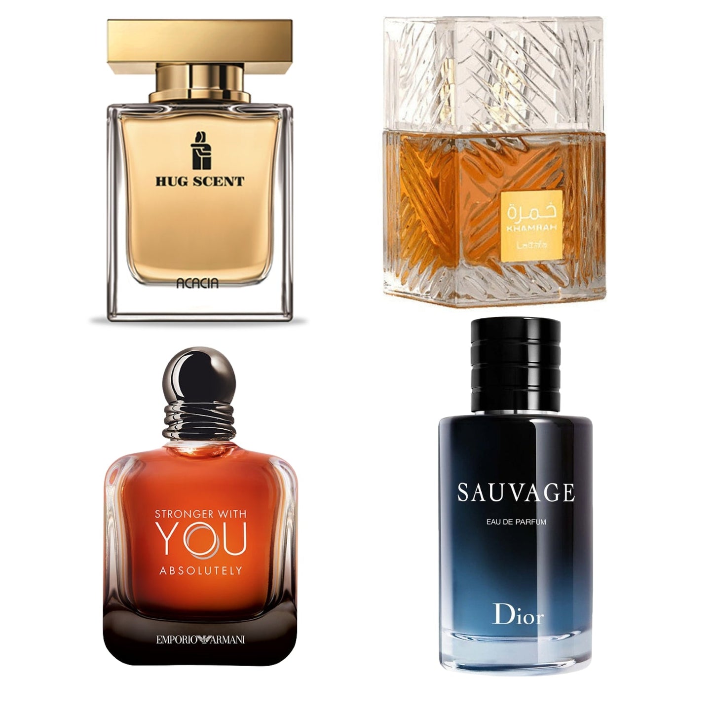 Hug Scent+Stronger with you abosutly+Khamrah+Sauvage