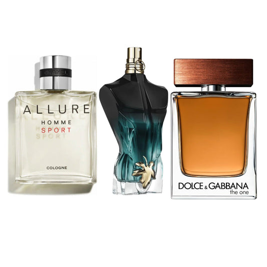 Allure Home Sport Cologne+Jean Paul Le Beau+Dolce Gabbana The One