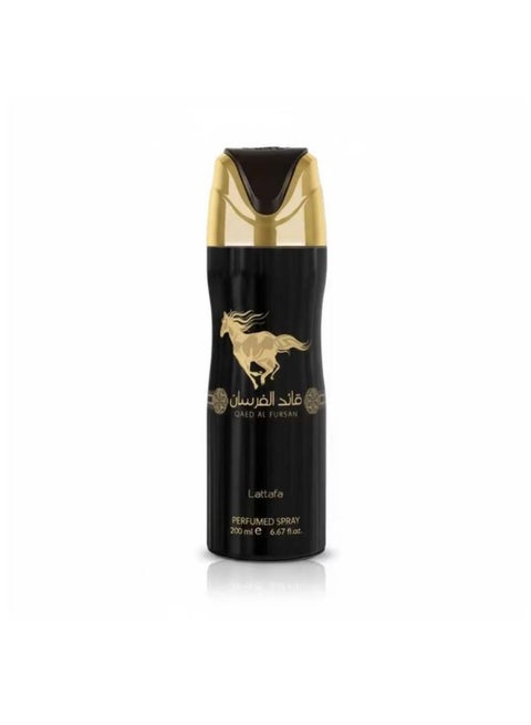 Qaed Al Fursan black Body Spray original 200 ml - قائد الفرسان بلاك سبراي اوريجنال