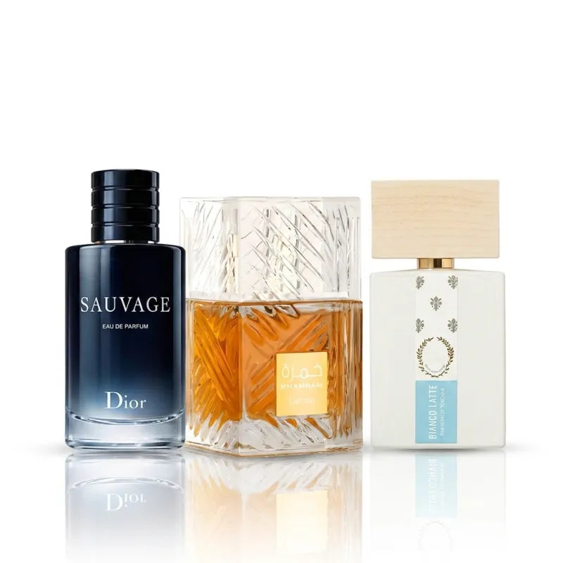 Sauvage + Khamrah 100ml + Bianco

Latte