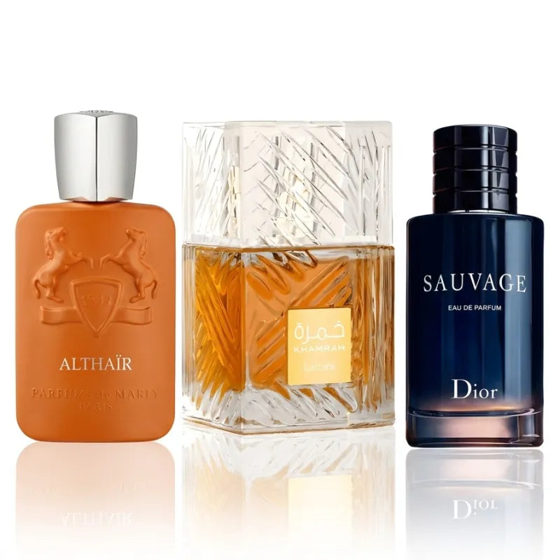Khamrah + Sauvage + Parfums de Marly Althair