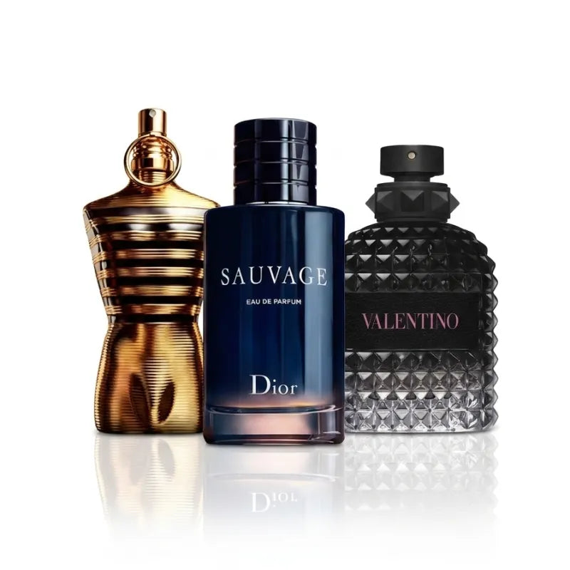 Le Male Elixir + Sauvage + Valentino Born In Roma